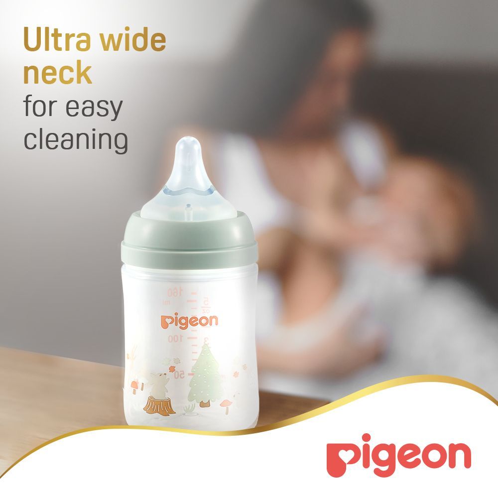 Pigeon SofTouch Green 160ml Anti-Colic Nursing Bottle (0+ Months), 1 Piece - Makkah Pharmacy