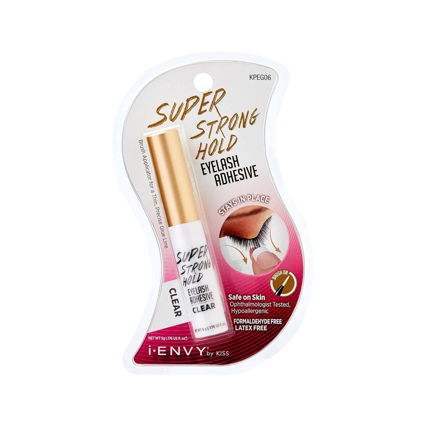 Ienvy Super Strong Hold Hypoallergenic Waterproof Clear Eyelash Adhesive, 5g - Makkah Pharmacy