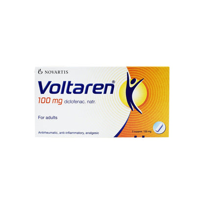 Voltaren Suppositories (100mg), 5 Pieces - Makkah Pharmacy
