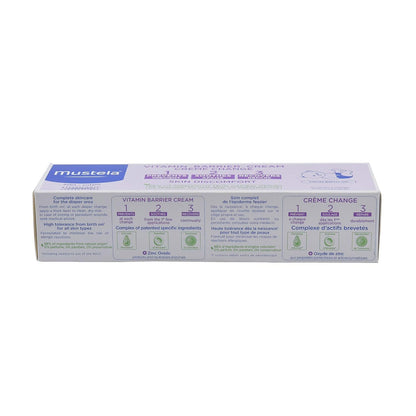 Mustela 123 Hypoallergenic Vitamin Barrier Baby Cream for All Skin Types (0+ Months), 100ml - Makkah Pharmacy