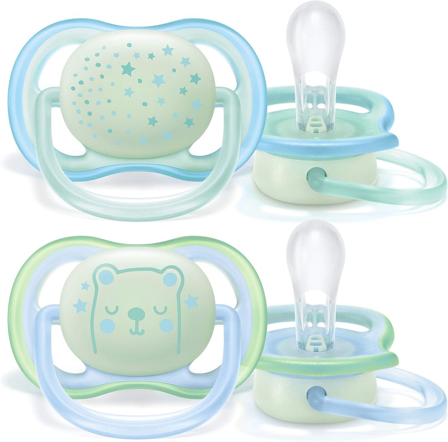 Philips Avent Ultra Air Night Time Boy Them Pacifier, 0-6m - Makkah Pharmacy