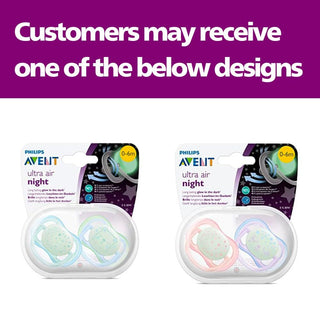 Philips Avent Ultra Air Night Time Boy Them Pacifier, 0-6m - Makkah Pharmacy