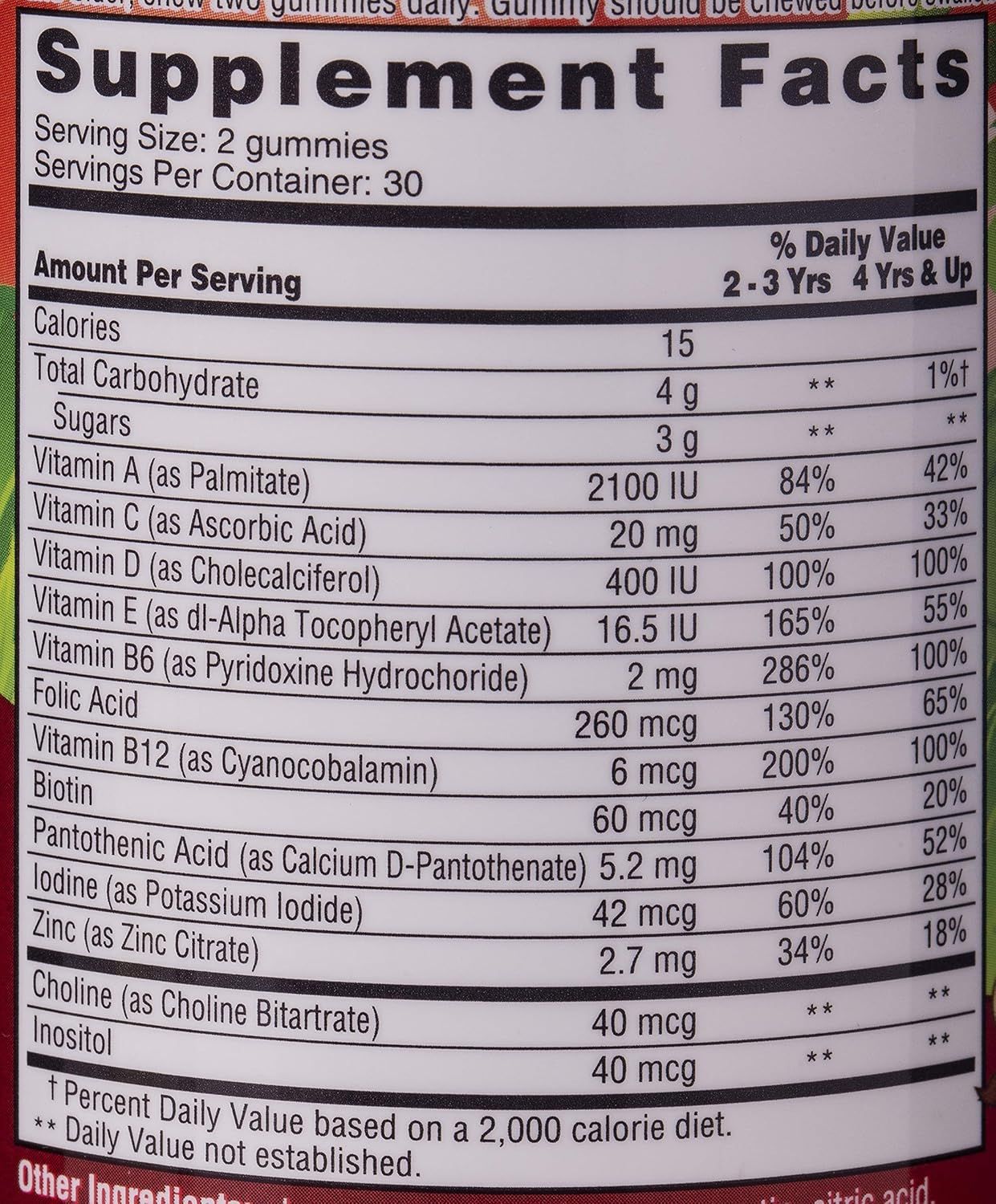 Leona’s Multivitamin Gummy Supplements Assorted Fruit Flavors for Children, 60 Pieces - Makkah Pharmacy
