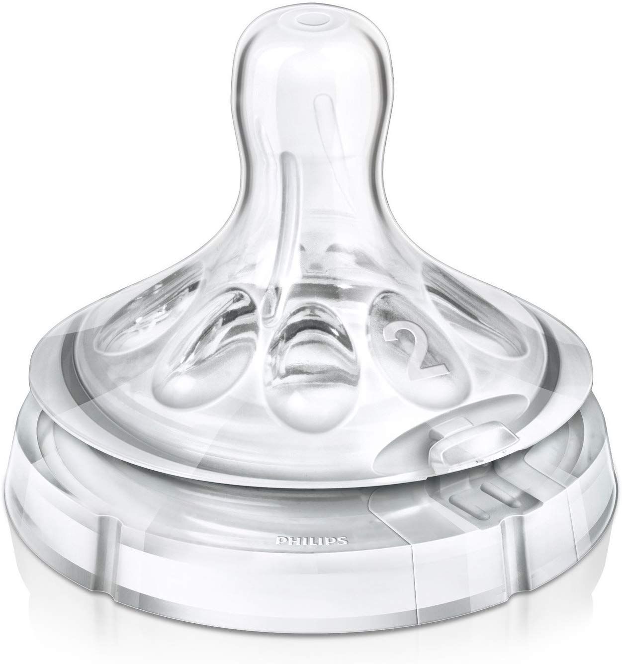 Philips Avent Natural Slow Flow Teats (1+ Month), 2 Pieces - Makkah Pharmacy