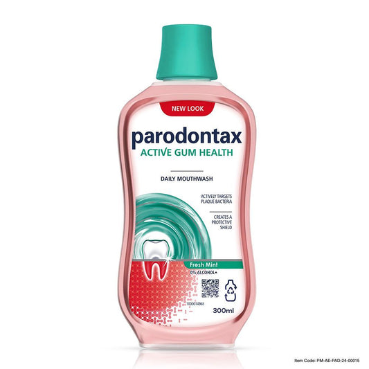 Parodontax Active Gum Health Daily Mouthwash Fresh Mint Flavor, 300ml - Makkah Pharmacy