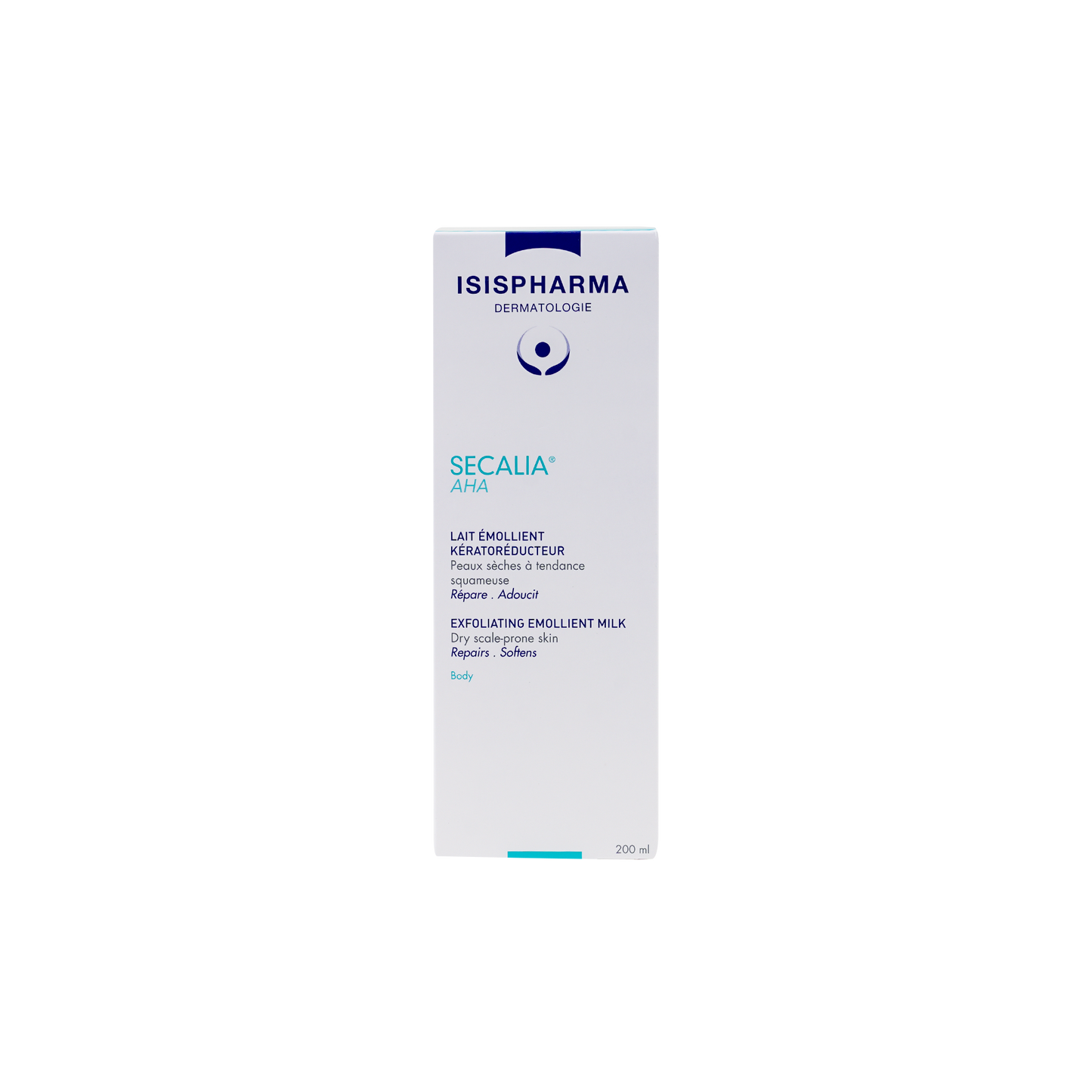 Isispharma Secalia Exfoliating Emollient Milk for Dry & Scale Prone Skin, 200ml - Makkah Pharmacy
