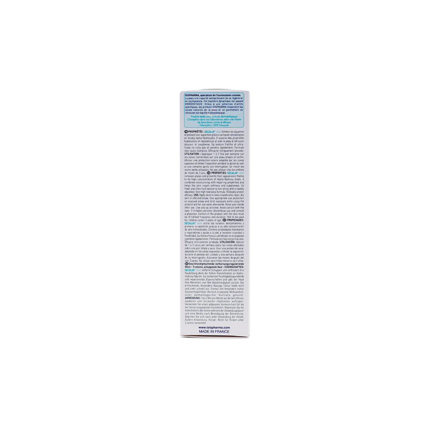 Isispharma Secalia Exfoliating Emollient Milk for Dry & Scale Prone Skin, 200ml - Makkah Pharmacy
