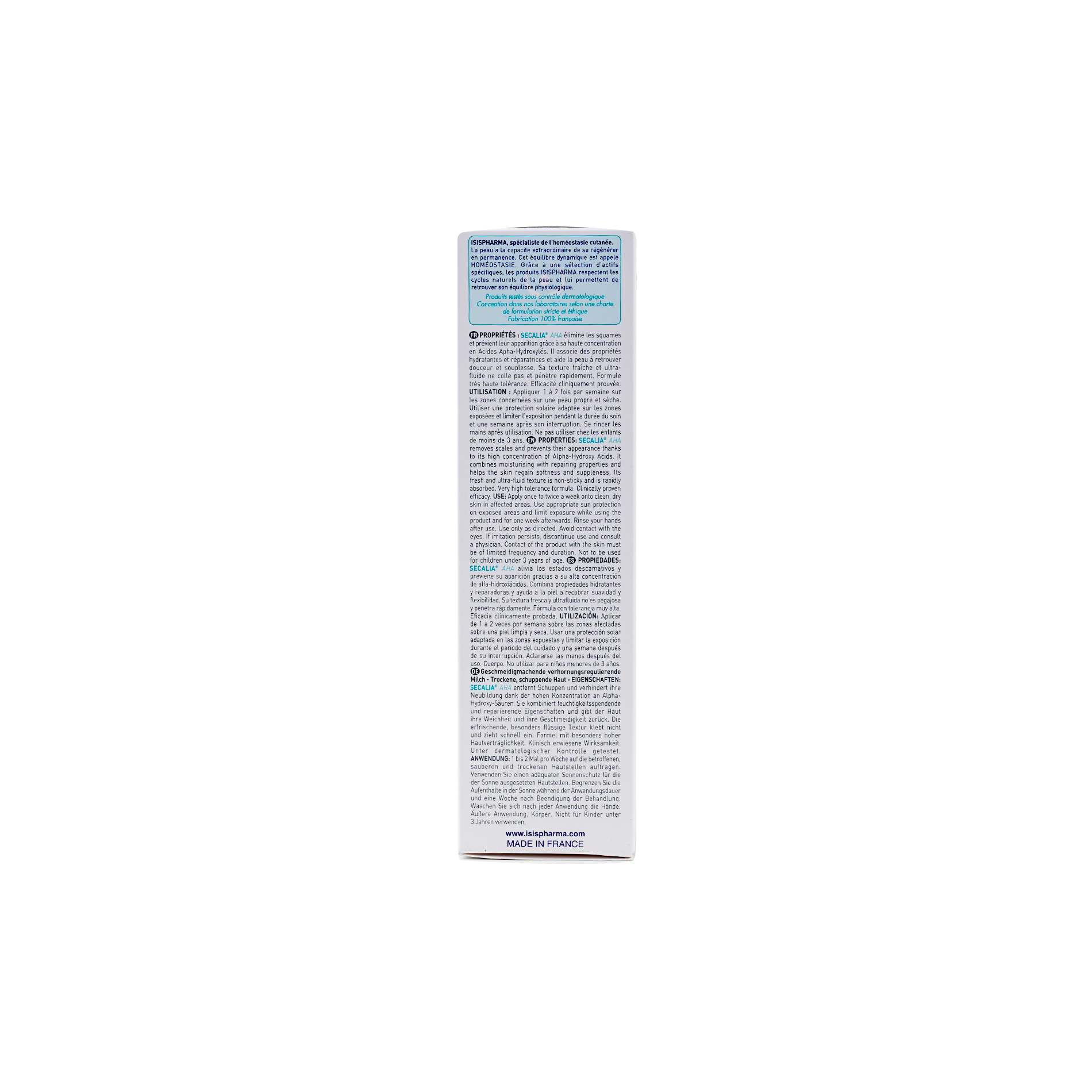 Isispharma Secalia Exfoliating Emollient Milk for Dry & Scale Prone Skin, 200ml - Makkah Pharmacy