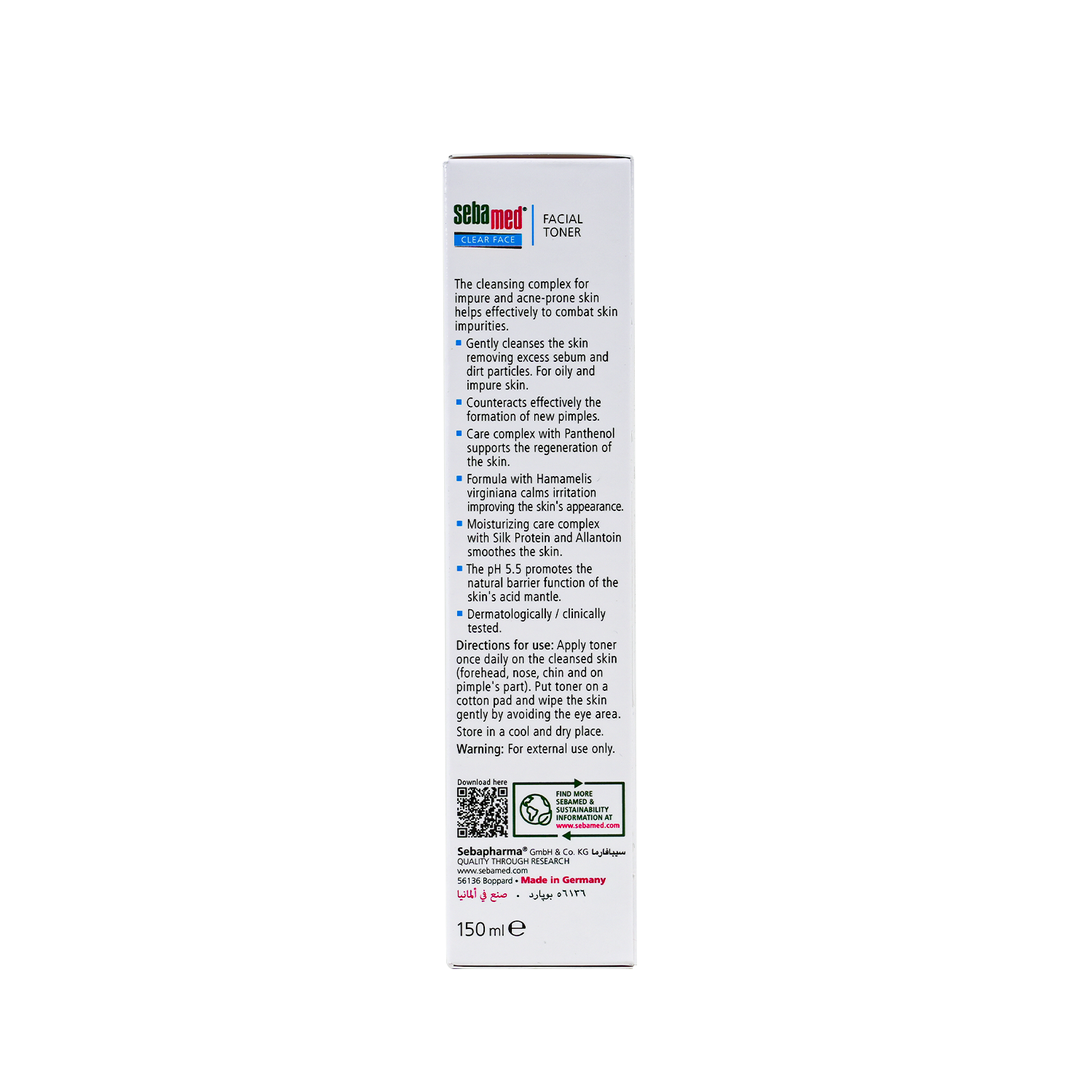 Sebamed Clearface Toner 150 ml - Makkah Pharmacy