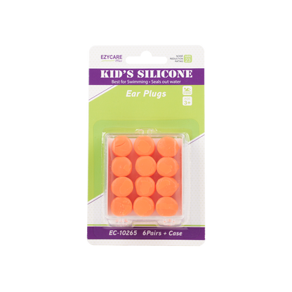 Ezycare Kids Silicone Ear Plugs Pairs 6 Pieces - Makkah Pharmacy