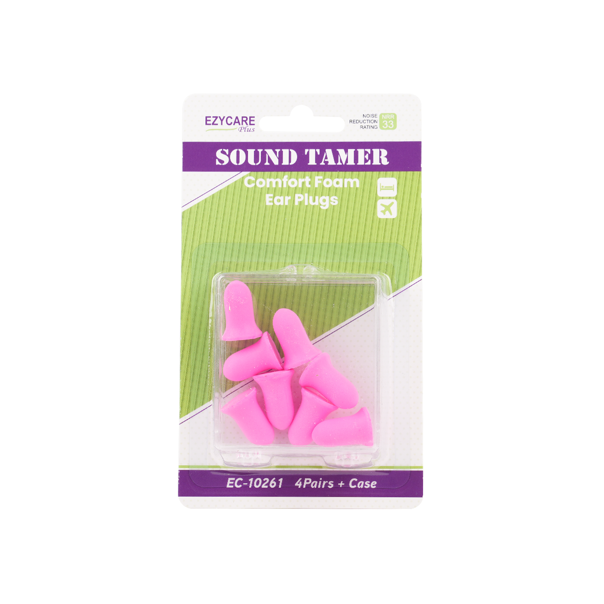 Ezycare Sound Tamer Comfort Foam Ear Plugs 8 Pieces - Makkah Pharmacy