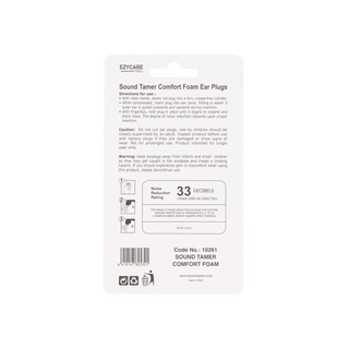 Ezycare Sound Tamer Comfort Foam Ear Plugs 8 Pieces - Makkah Pharmacy