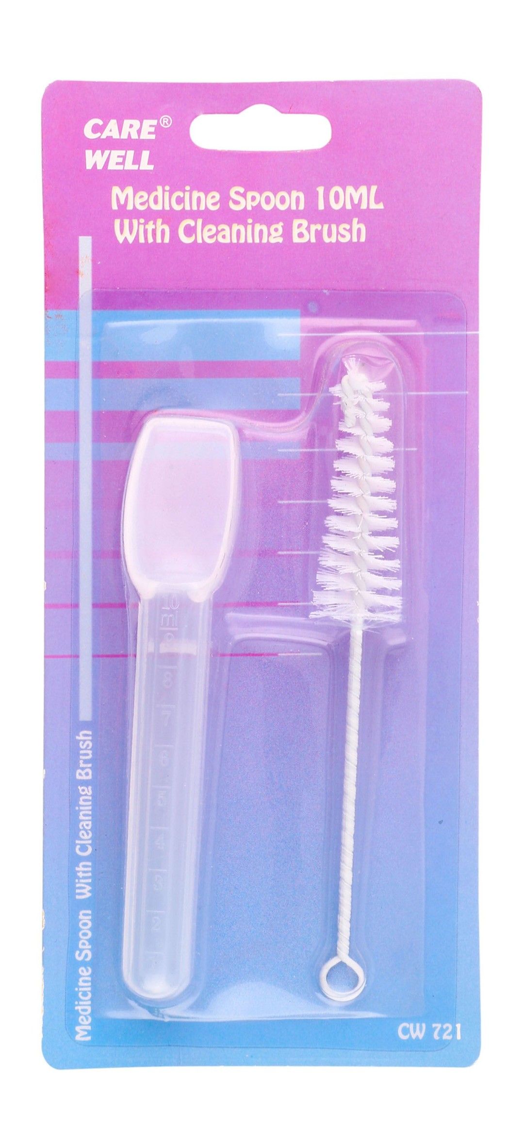 Care Well Medicine Spoon with Cleaning Brush, 10ml - Makkah Pharmacy