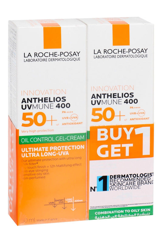 La Roche-Posay Anthelios Xl 50+ Dry Touch Gel-Cream, 2x50ml - Makkah Pharmacy