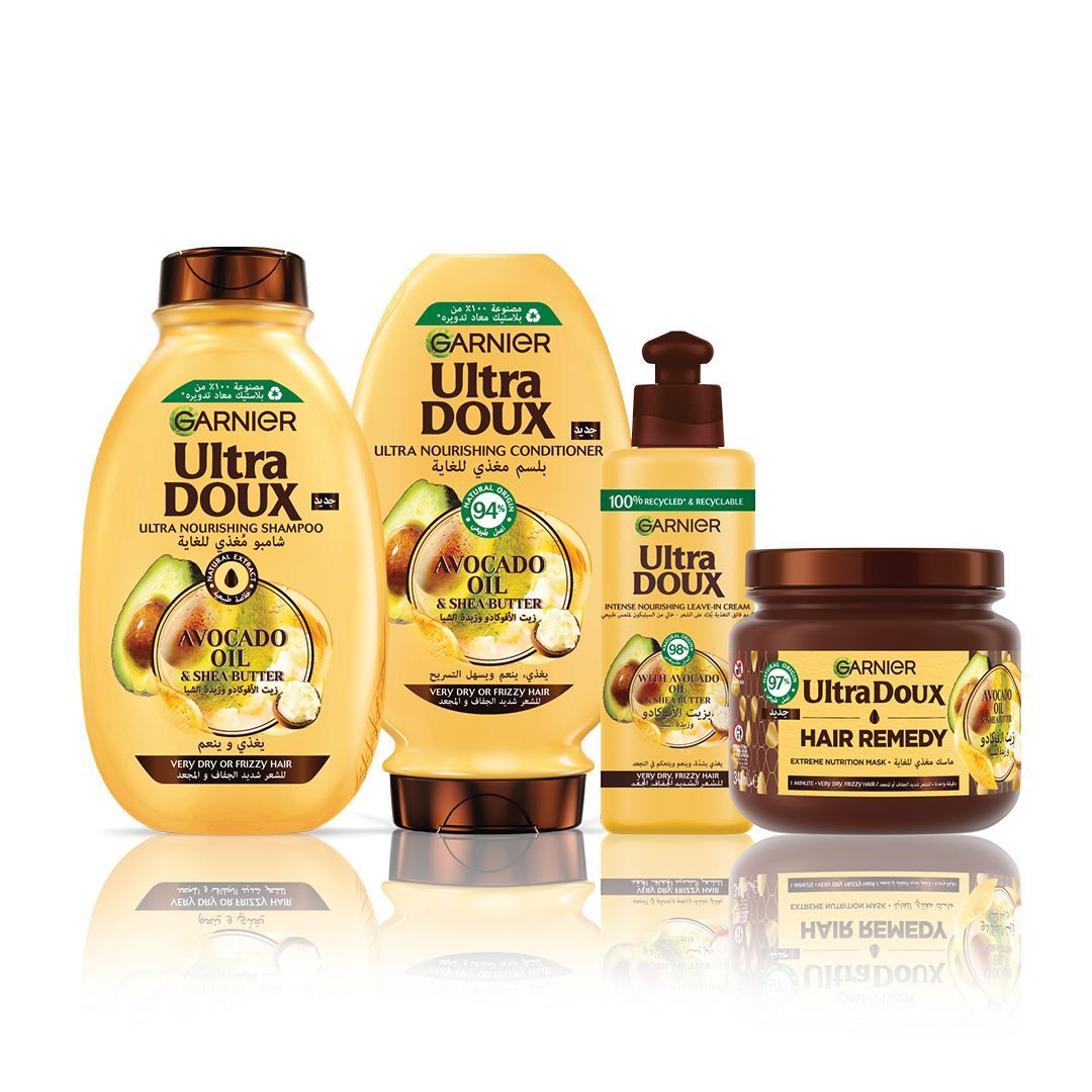Garnier Ultra Doux Avocado Oil & Shea Butter Nourishing Conditioner, 400ml - Makkah Pharmacy