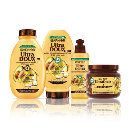 Garnier Ultra Doux Avocado Oil & Shea Butter Nourishing Conditioner, 400ml - Makkah Pharmacy