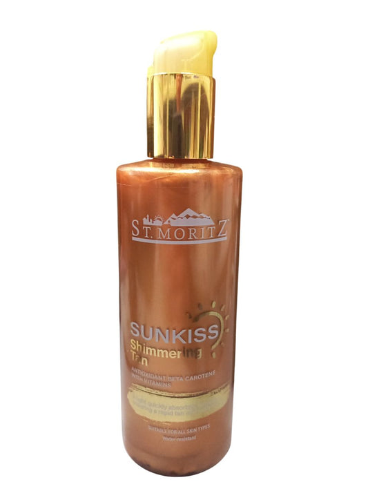 St.Moritz Sunkiss Shimmering Tan Oil, 250ml - Makkah Pharmacy