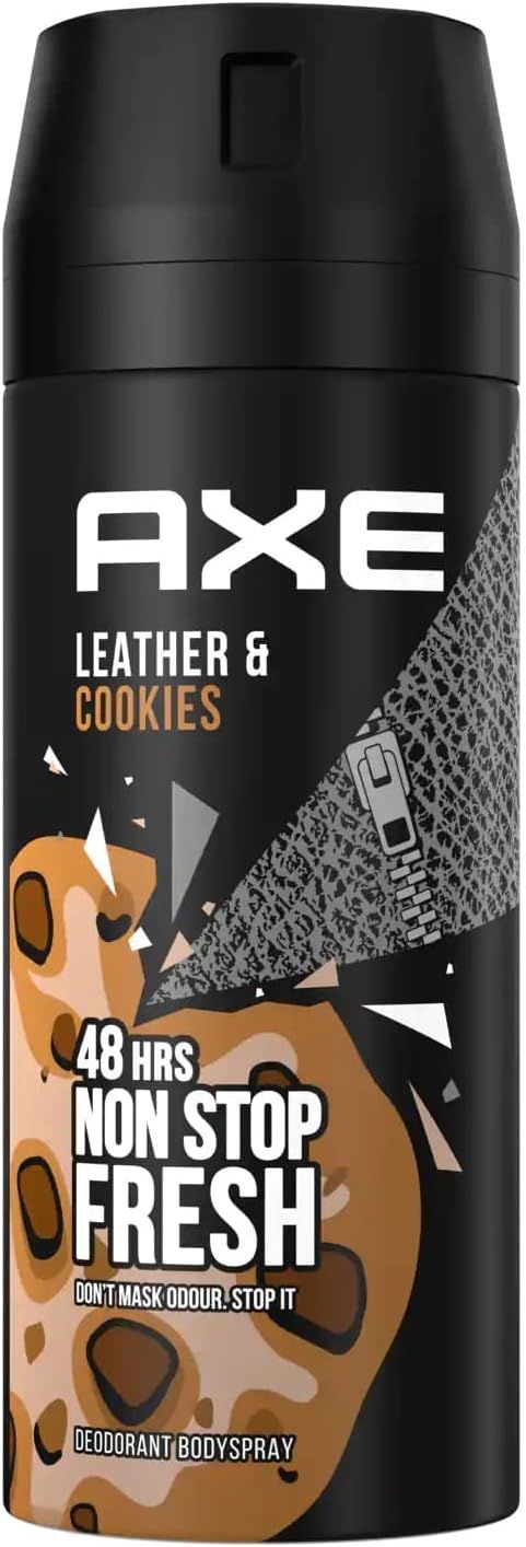 Axe Collision Leather and Cookies Body Spray, 150ml - Makkah Pharmacy