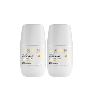 Beesline White Roll-On Deodarant, 2x50ml - Makkah Pharmacy