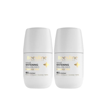 Beesline White Roll-On Deodarant, 2x50ml - Makkah Pharmacy
