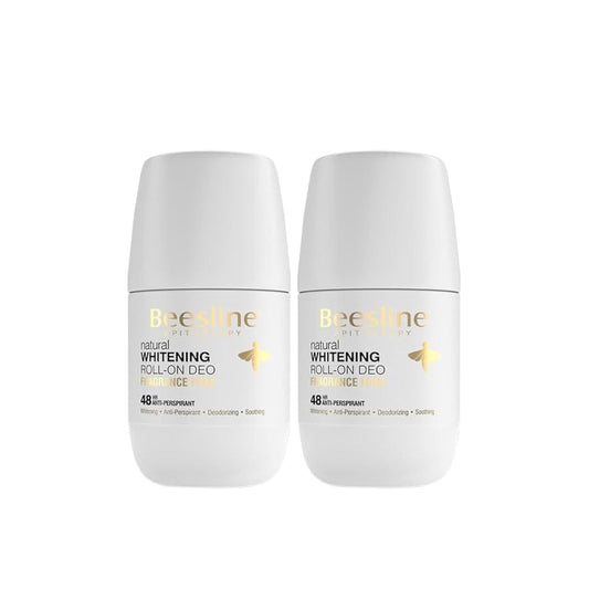 Beesline White Roll-On Deodarant, 2x50ml - Makkah Pharmacy