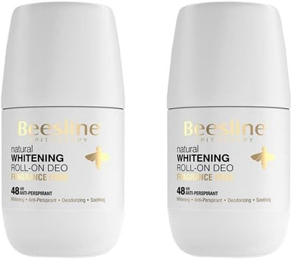 Beesline White Roll-On Deodarant, 2x50ml - Makkah Pharmacy