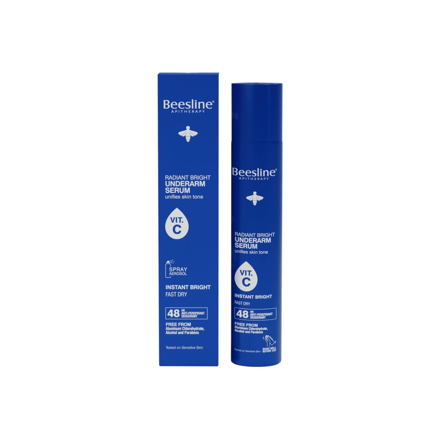 Beesline Instant Bright Radiant Bright Underarm Serum Spray, 150ml - Makkah Pharmacy