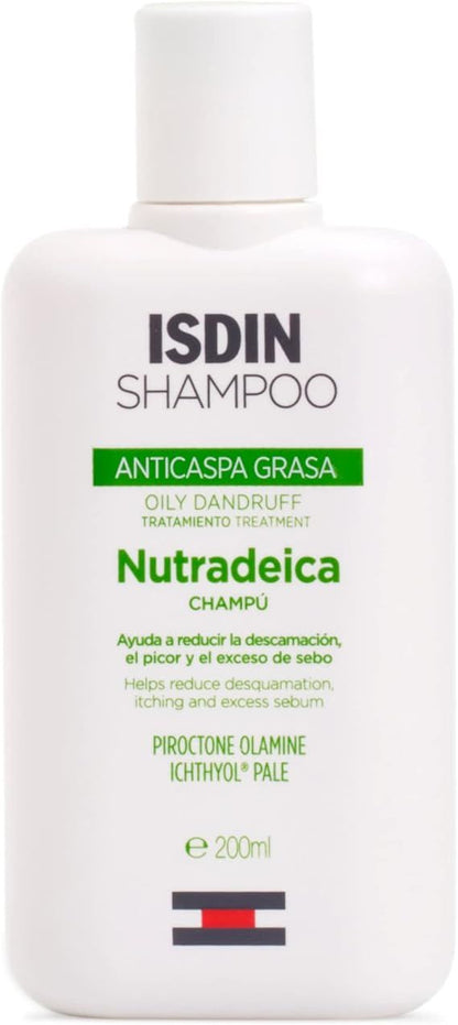 Isdin Nutradeica Anti Oily Dandruff Shampoo, 200ml - Makkah Pharmacy