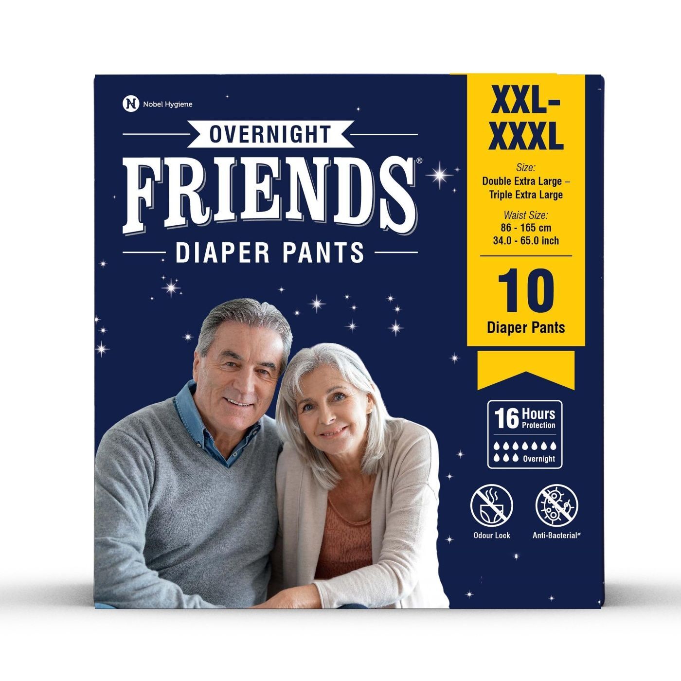 Friends Adult Diapers Ovrnight E-Larg10S