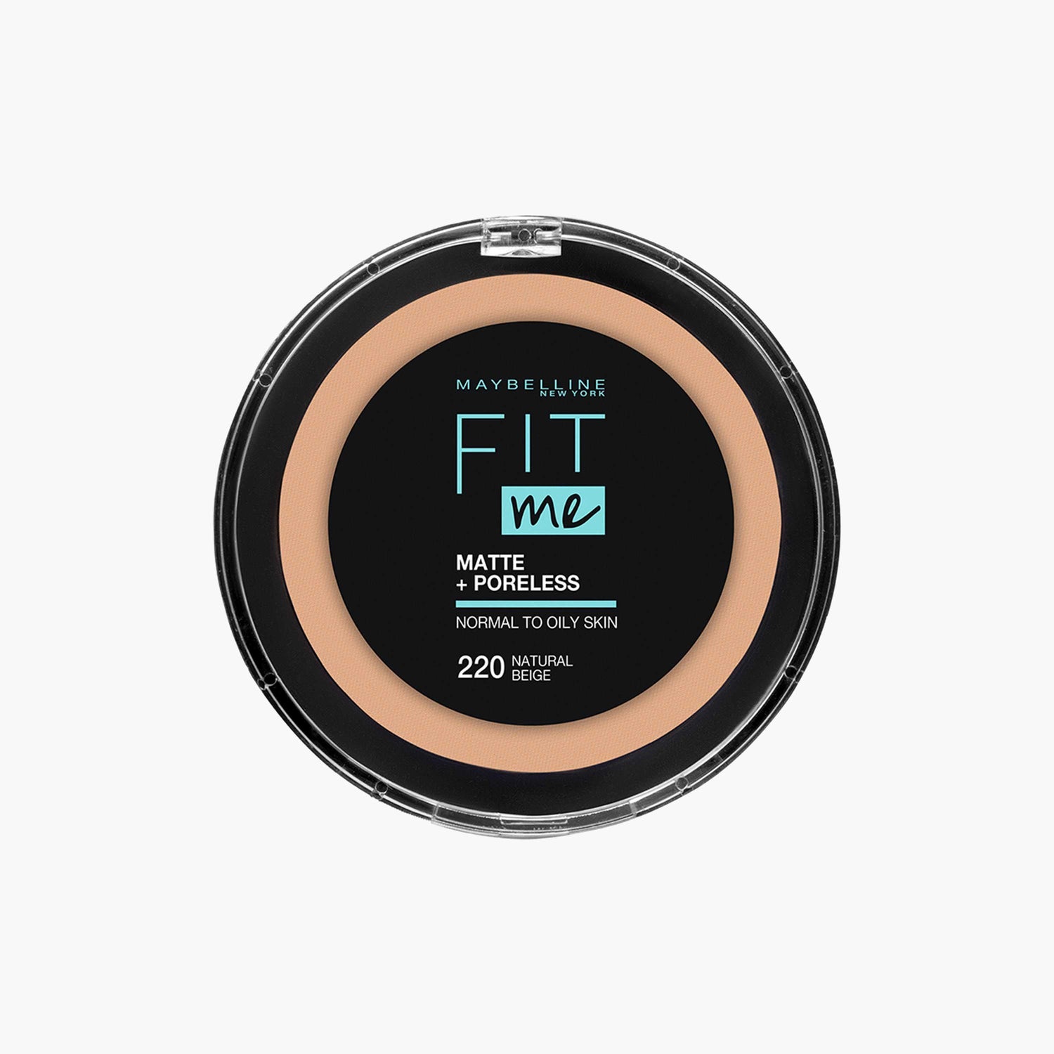 Maybelline Fit Me Matte + Poreless Compact Powder Normal & Oily Skin - 220 Natural Beige - Makkah Pharmacy