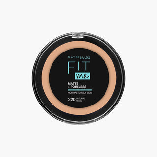 Maybelline Fit Me Matte + Poreless Compact Powder Normal & Oily Skin - 220 Natural Beige - Makkah Pharmacy