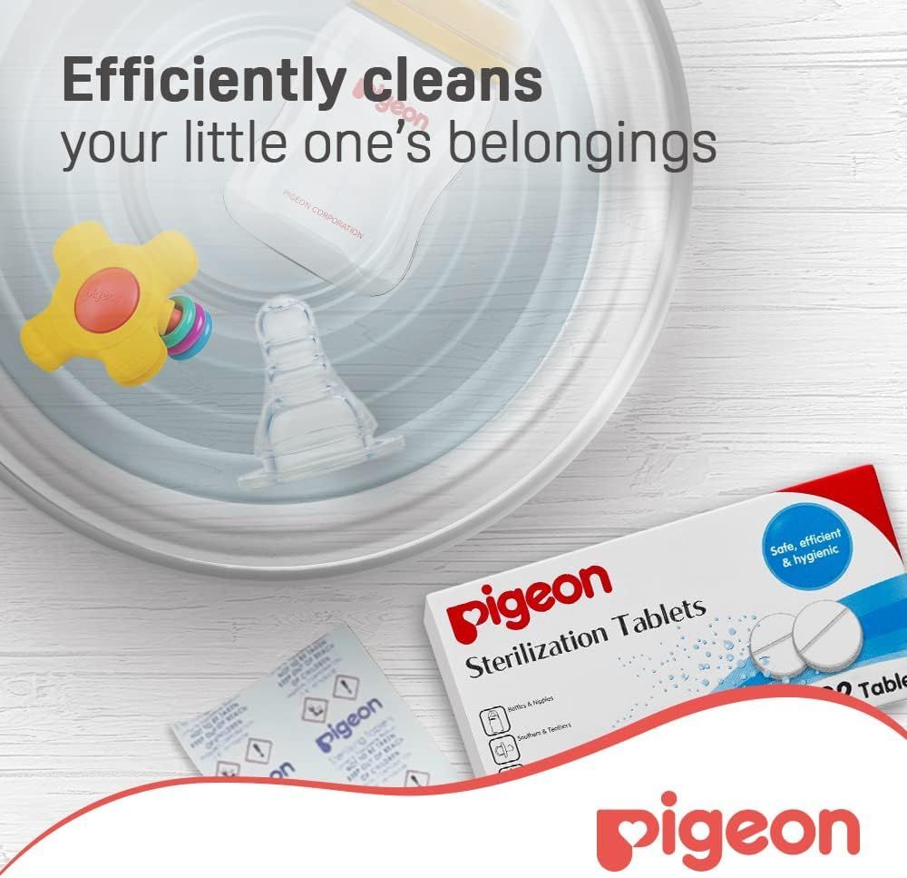 Pigeon Baby Bottle Sterilizing Tablets, 32 Tablets