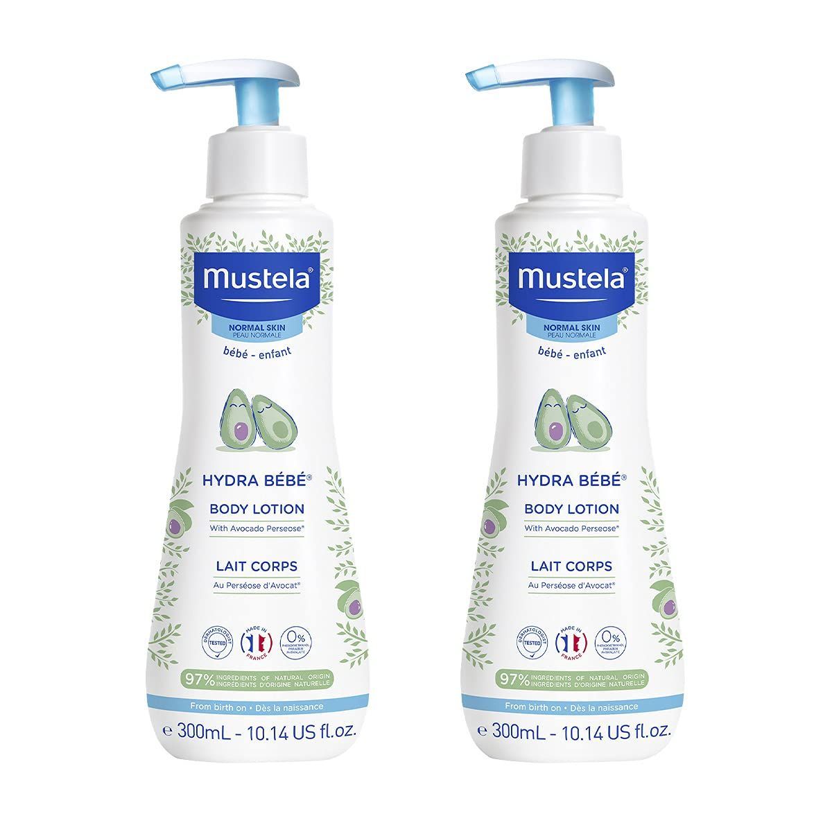 Mustela Hydra Bebe Mois Body Lotion, 2x300ml - Makkah Pharmacy