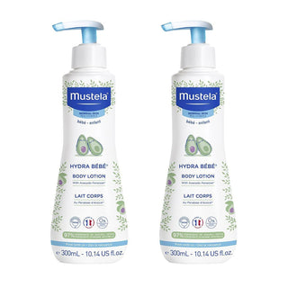 Mustela Hydra Bebe Mois Body Lotion, 2x300ml - Makkah Pharmacy