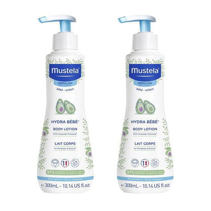 Mustela Hydra Bebe Mois Body Lotion, 2x300ml - Makkah Pharmacy