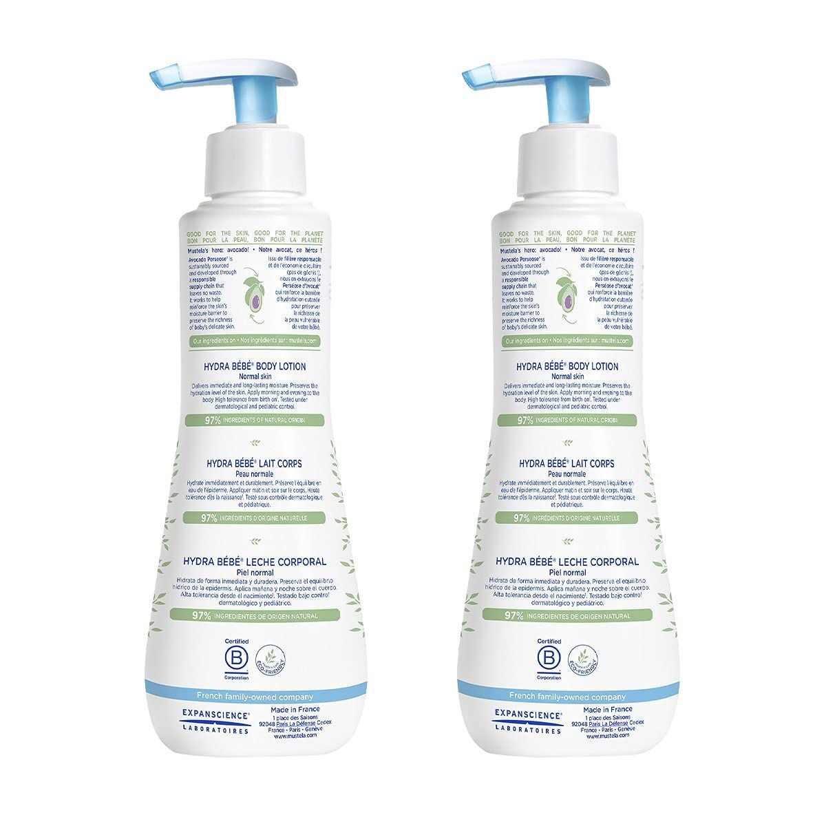 Mustela Hydra Bebe Mois Body Lotion, 2x300ml - Makkah Pharmacy