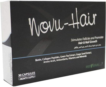 Novu-Hair Capsules, 30 Capsules - Makkah Pharmacy