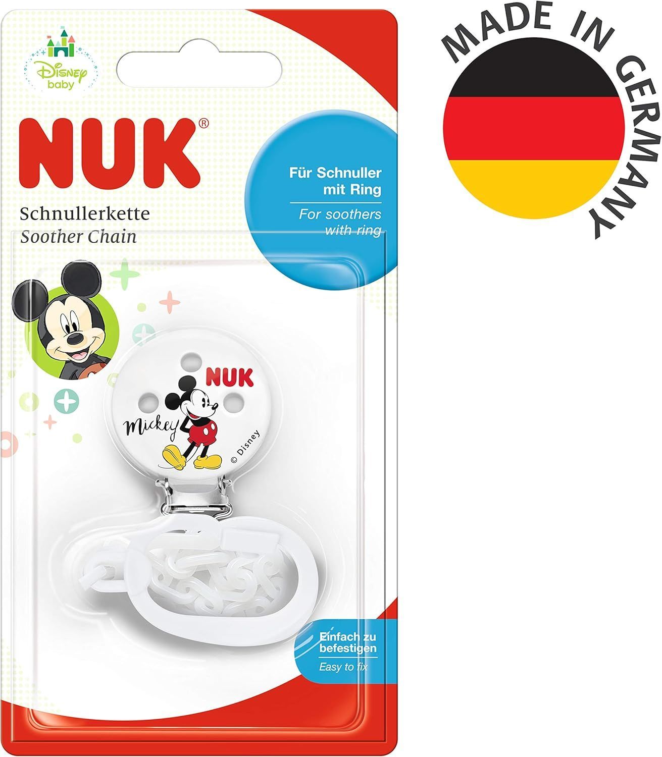 Nuk Micky Soother Chain - Makkah Pharmacy