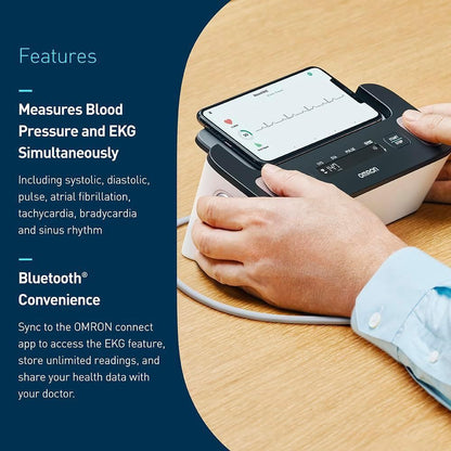 Omron Complete Automatic Upper Arm Blood Pressure & ECG Monitor - HEM-7530T, 1 Pack - Makkah Pharmacy
