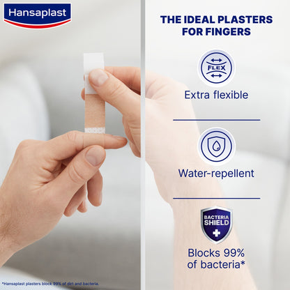 Hansaplast Elastic Finger Strips, 16 Pieces - Makkah Pharmacy