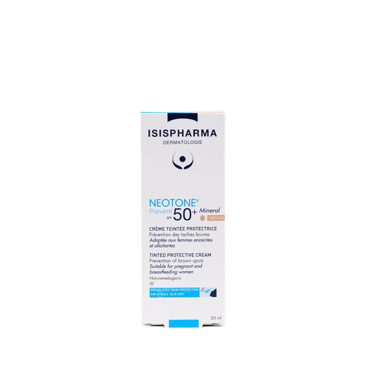Isispharma Neotone Tinted Facial Sunscreen with Minerals SPF50+ Medium, 30ml - Makkah Pharmacy