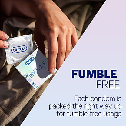 Durex Invisible Ultra Thin Condoms, 10 Pieces - Makkah Pharmacy
