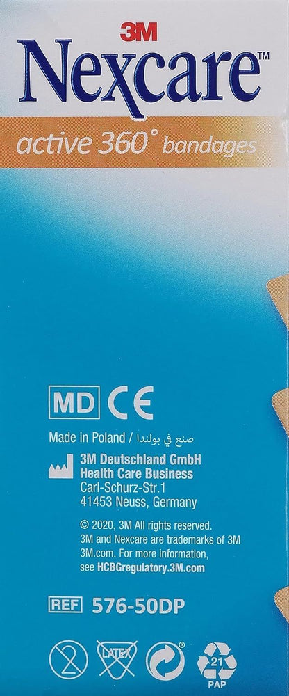 Nexcare Active 360 Assorted Plasters, 44 Pieces - Makkah Pharmacy