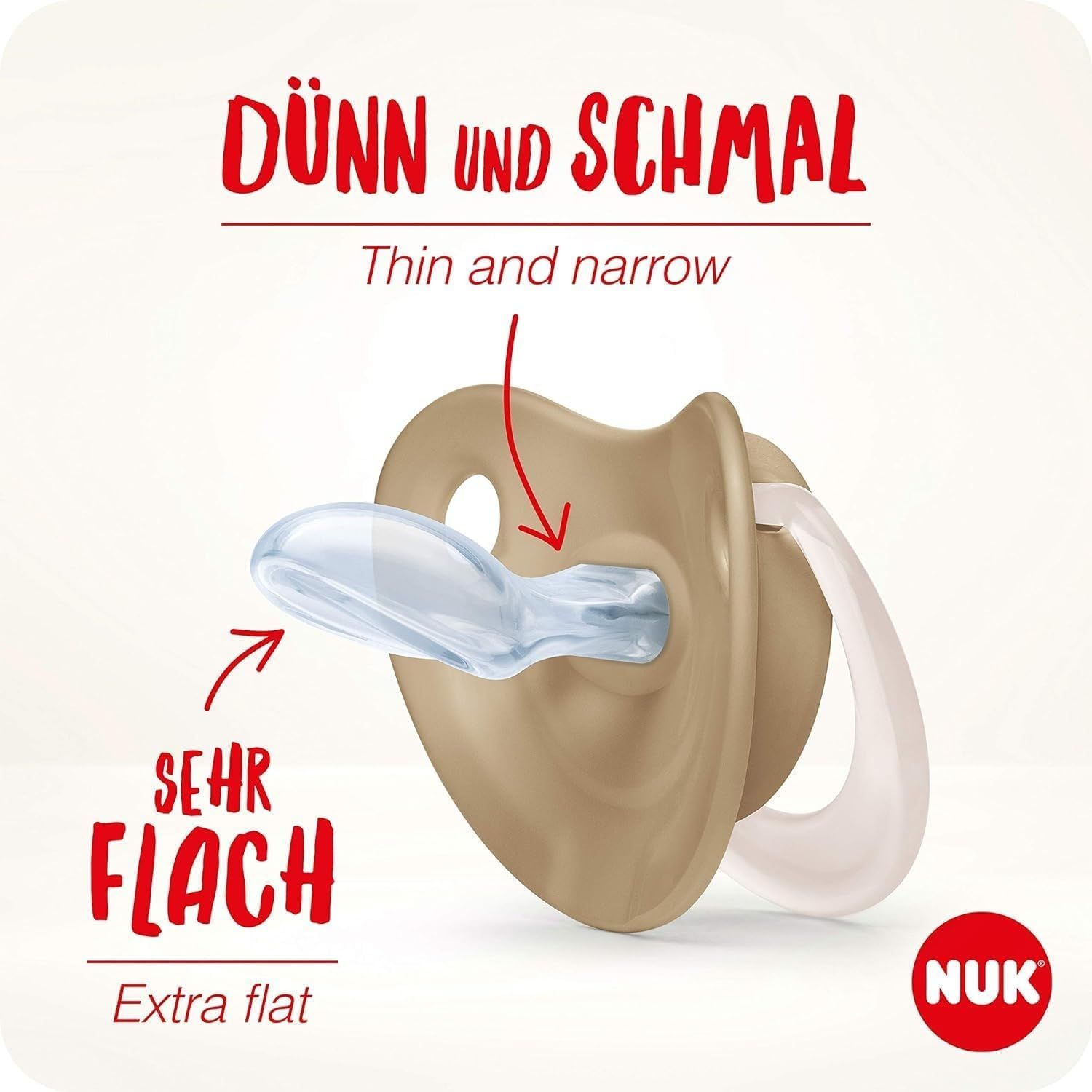 Nuk Disney Smoother Silicon 6-18 Months Nipple, 2 Pieces - Makkah Pharmacy