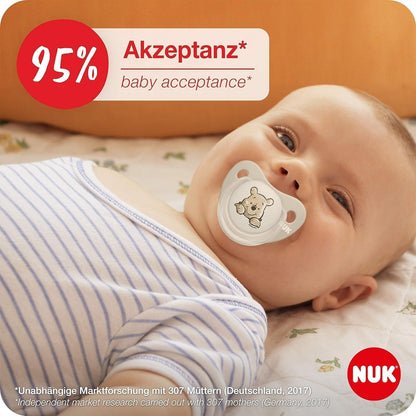 Nuk Disney Smoother Silicon 6-18 Months Nipple, 2 Pieces - Makkah Pharmacy