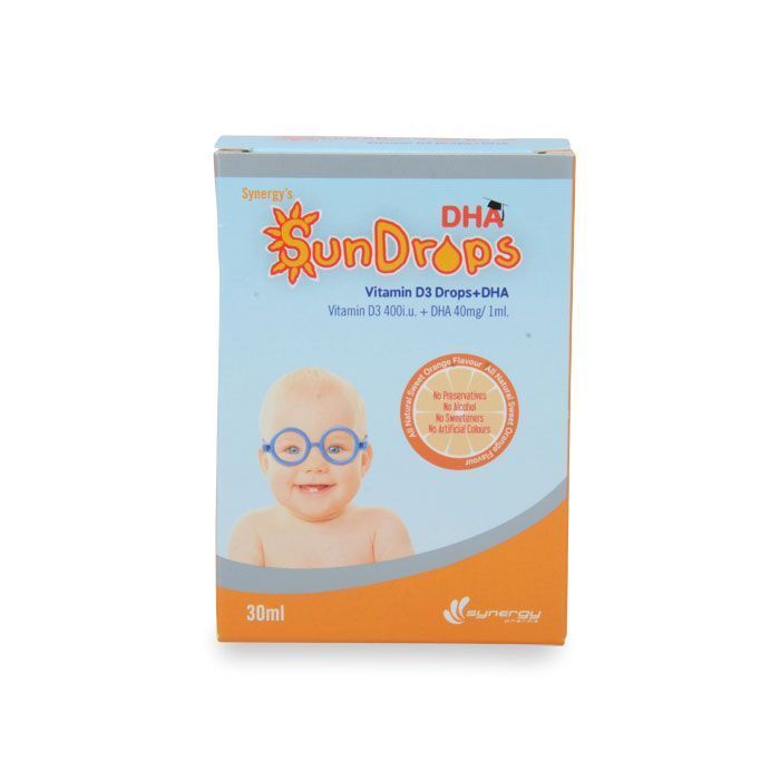 Synergy Sundrops Vitamin D3 + Dha 50 ML - Makkah Pharmacy