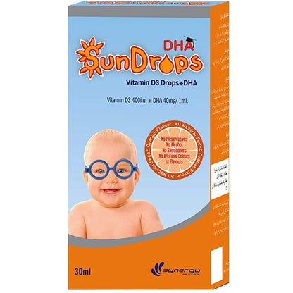 Synergy Sundrops Vitamin D3 + Dha 50 ML - Makkah Pharmacy