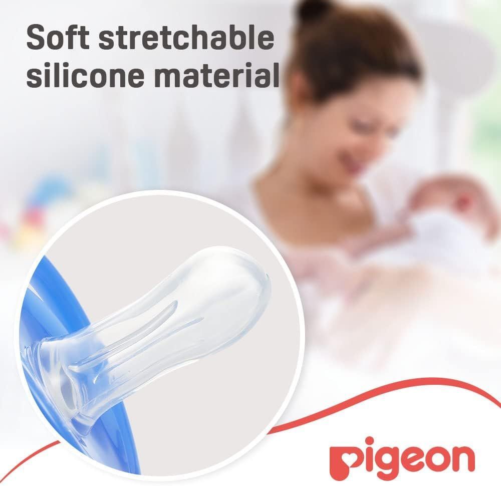 Pigeon Mini Light Large Blue & Green Pacifiers (12+ Months), 2 Pieces - Makkah Pharmacy