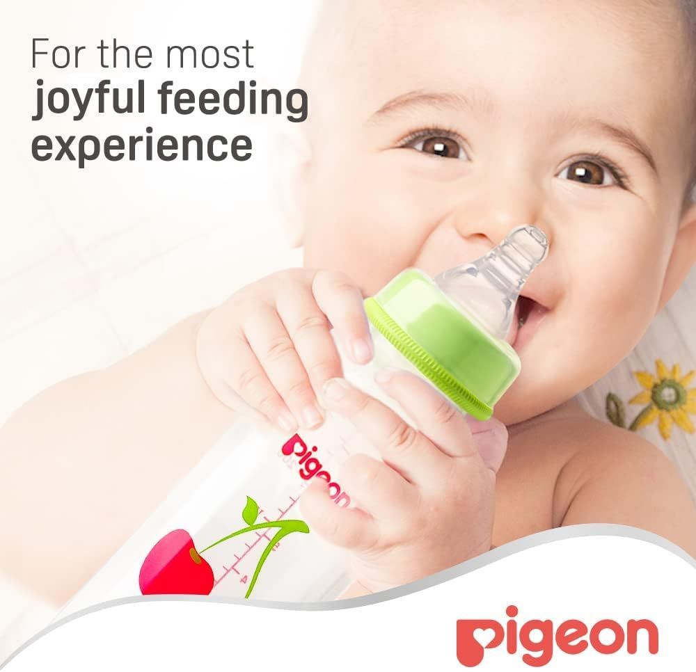 Pigeon Slow Flow Silicon Peristaltic Small Nipples (0-3 Months), 2 Pieces