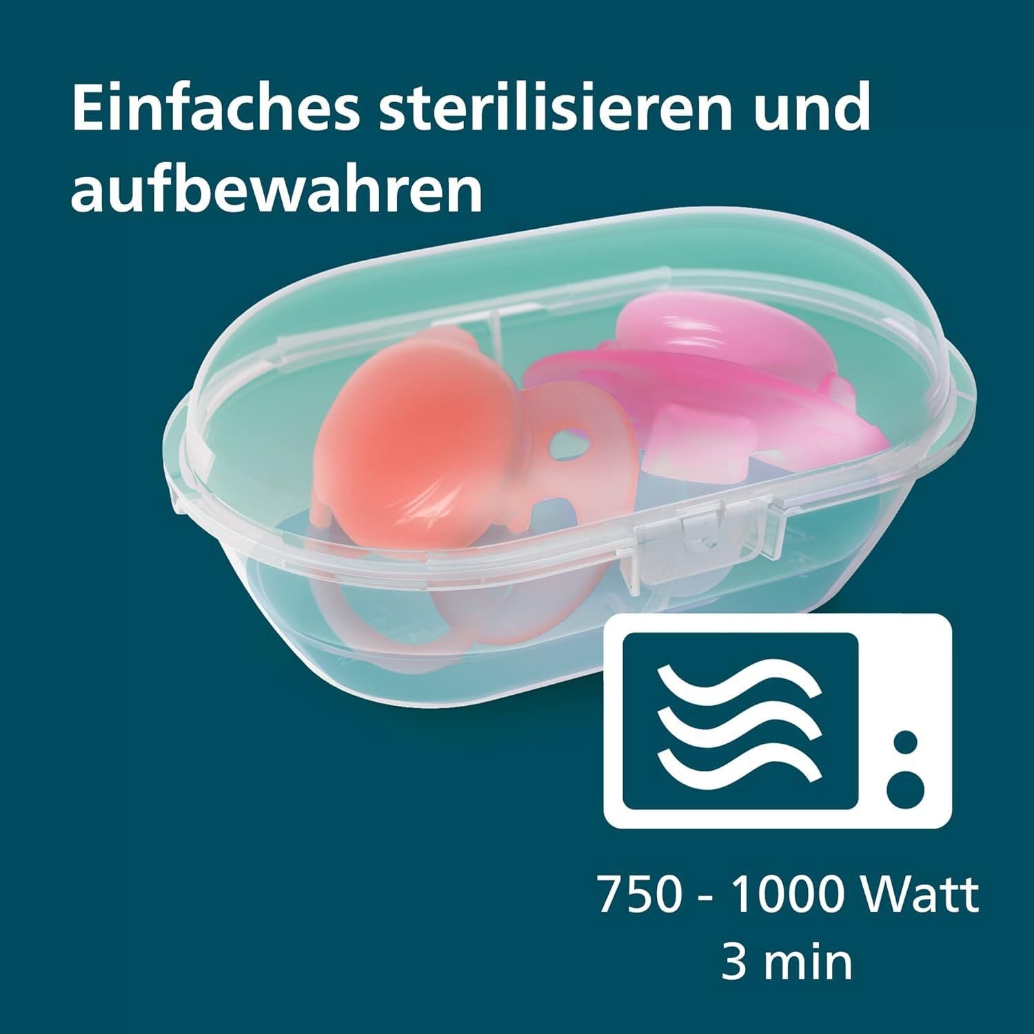 Philips Avent Ultra Soft Pink Orthodontic Pacifiers with Case (6-18 Months), 2 Pieces - Makkah Pharmacy